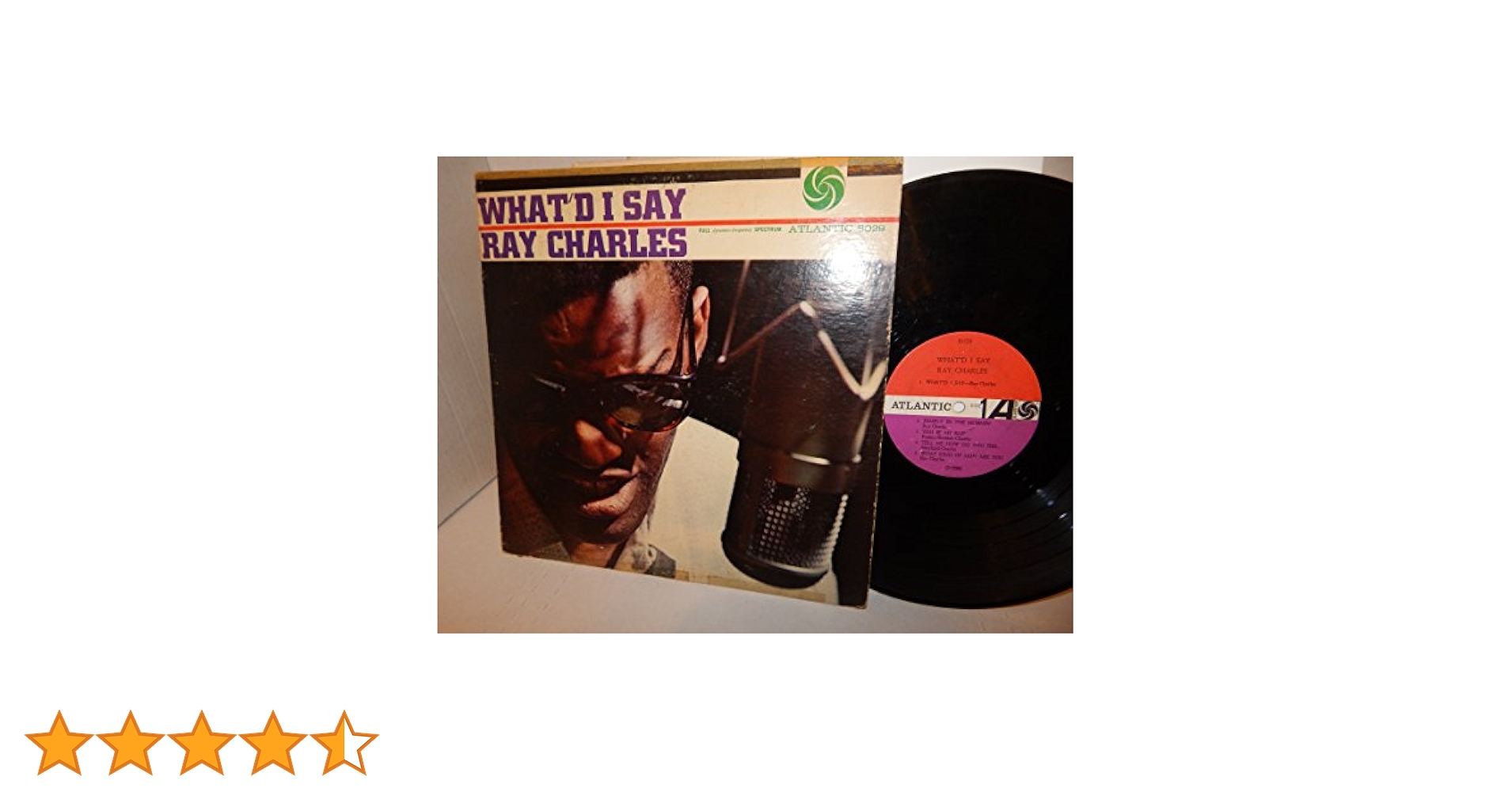 洋楽 RAY CHARLES WHAT'D I SAY ATLANTIC 8029 Ray Charles – What'd I Say – Vinyl (LP, Album + 2 more